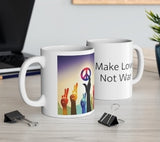 🌈 **Embrace Unity with Our "Make Love Not War" Coffee Mug: We Are All One!** 🌈