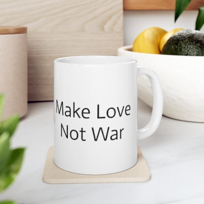 🌈 **Embrace Unity with Our "Make Love Not War" Coffee Mug: We Are All One!** 🌈