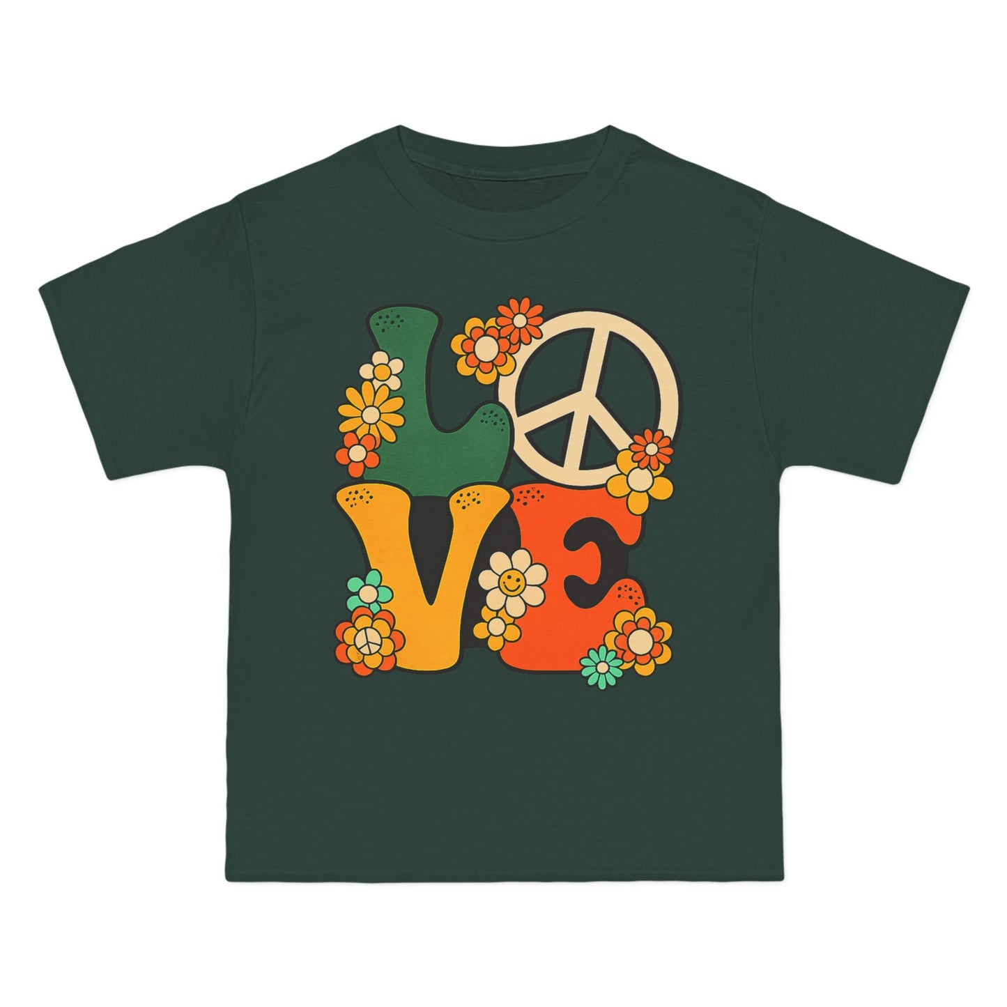 Peace & Love 1960s Graphic T-Shirt — Summer of Love Retro Tee
