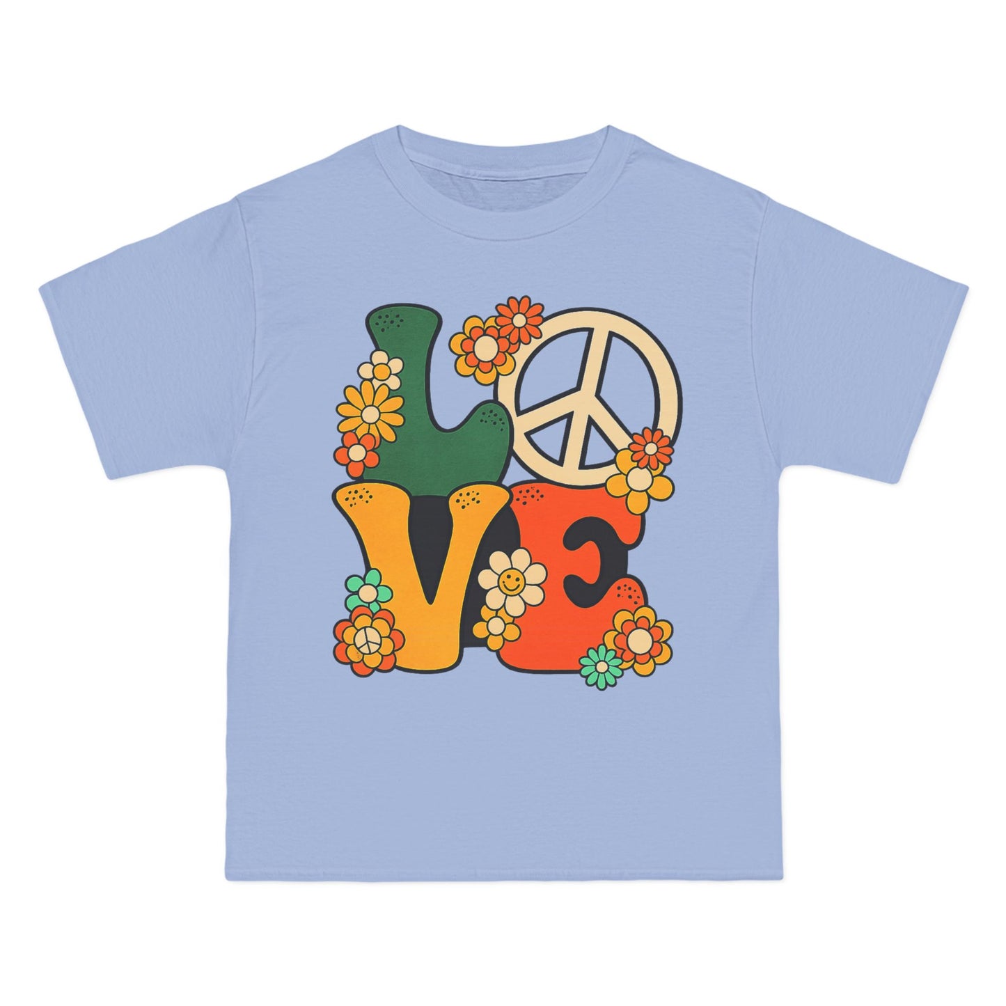 Peace & Love 1960s Graphic T-Shirt — Summer of Love Retro Tee