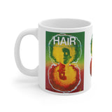 Start the day off, spreading peace and love with a HAiR coffee mug
