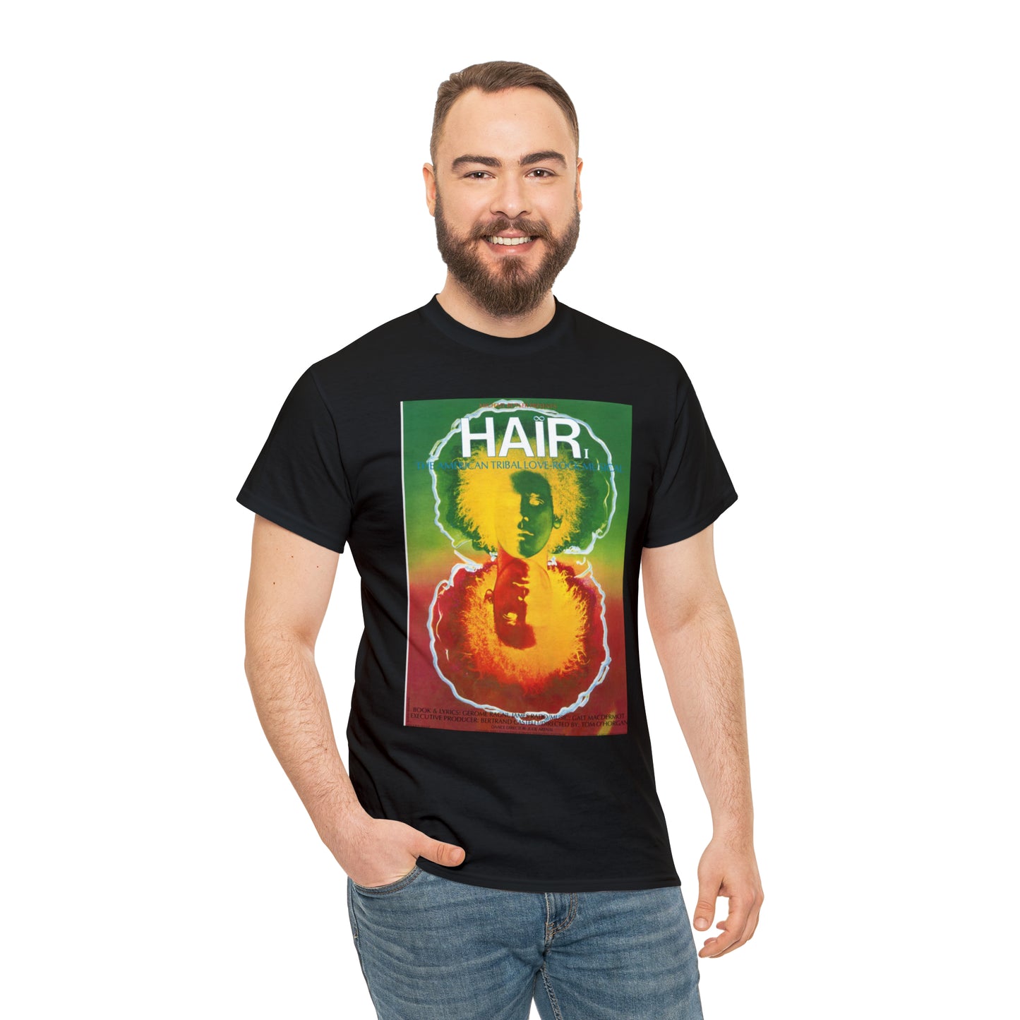 🌍✌️ New HAiR the Musical 1968 Tee Shirt - Spreading Peace and Love for All Humanity - Retro Hippie Vibes!"✌️🌈