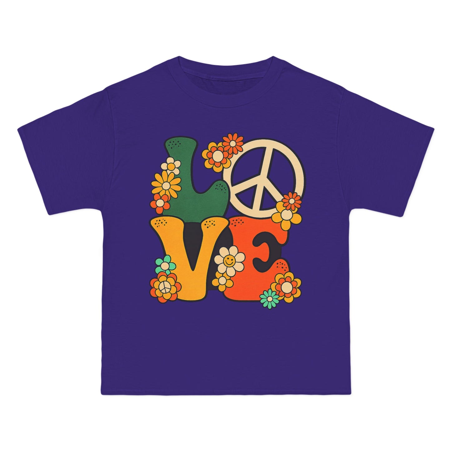 Peace & Love 1960s Graphic T-Shirt — Summer of Love Retro Tee