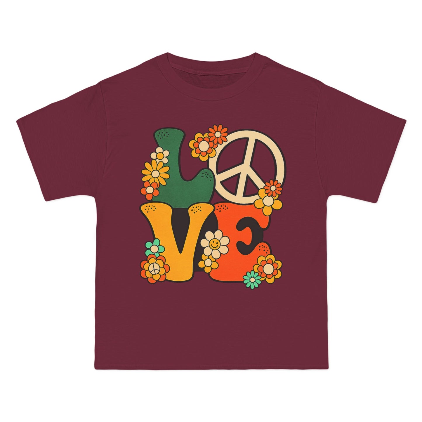 Peace & Love 1960s Graphic T-Shirt — Summer of Love Retro Tee