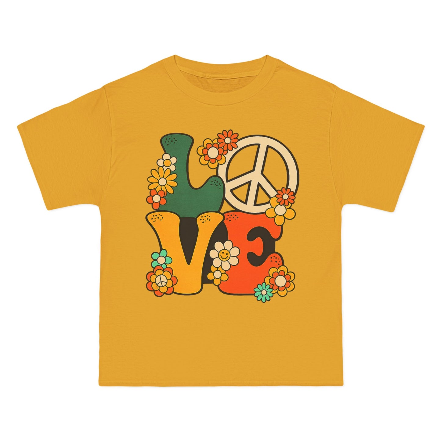Peace & Love 1960s Graphic T-Shirt — Summer of Love Retro Tee