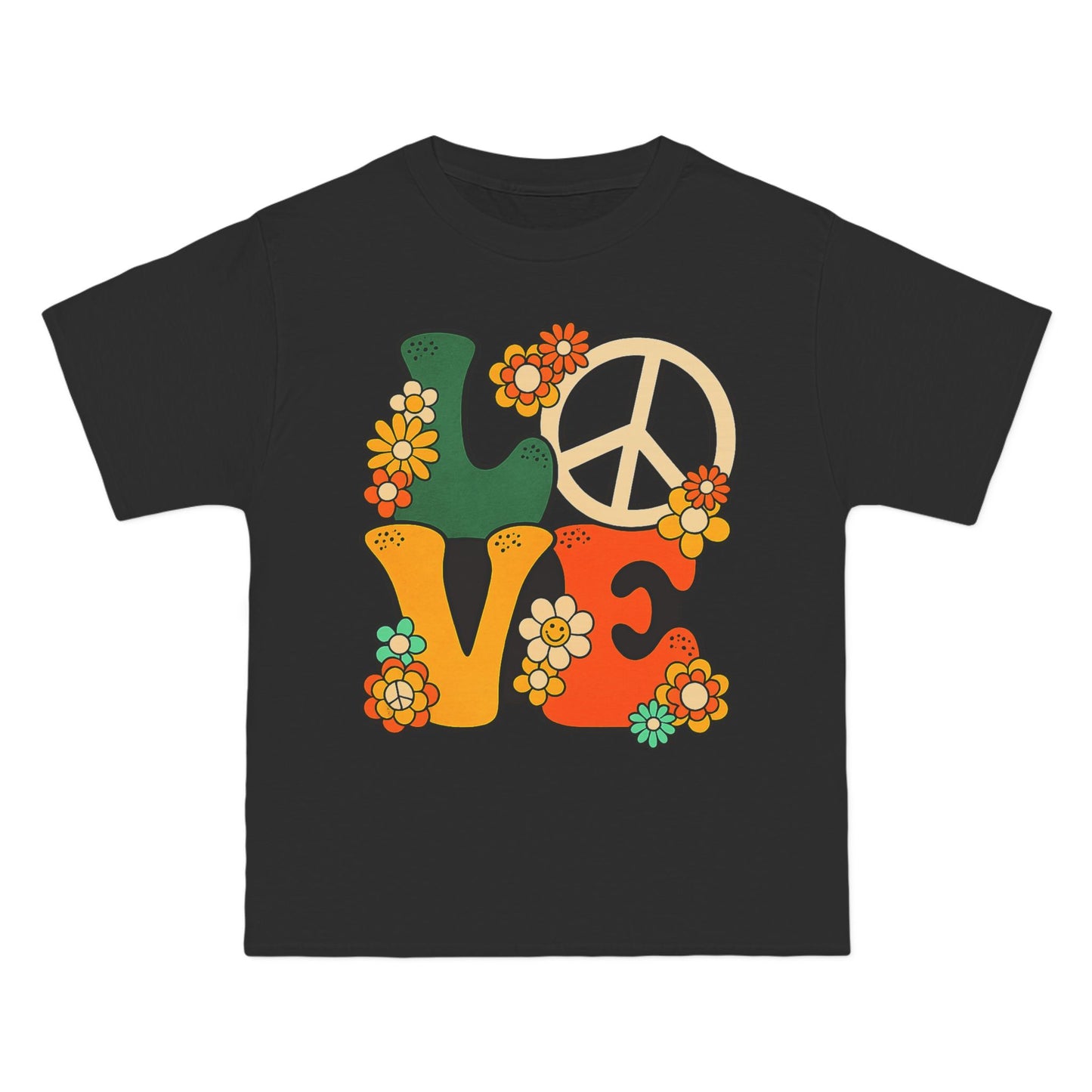 Peace & Love 1960s Graphic T-Shirt — Summer of Love Retro Tee