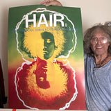 Hair The Musical " Love is The Answer" Offset Print on Extra Heavy Stock. 39”x 26” unframed