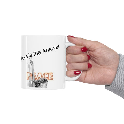 🌟 **Introducing Our "Namaste - Love is the Answer" Coffee Mug!** 🌟