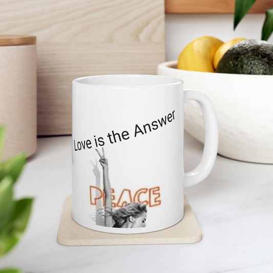 🌟 **Introducing Our "Namaste - Love is the Answer" Coffee Mug!** 🌟