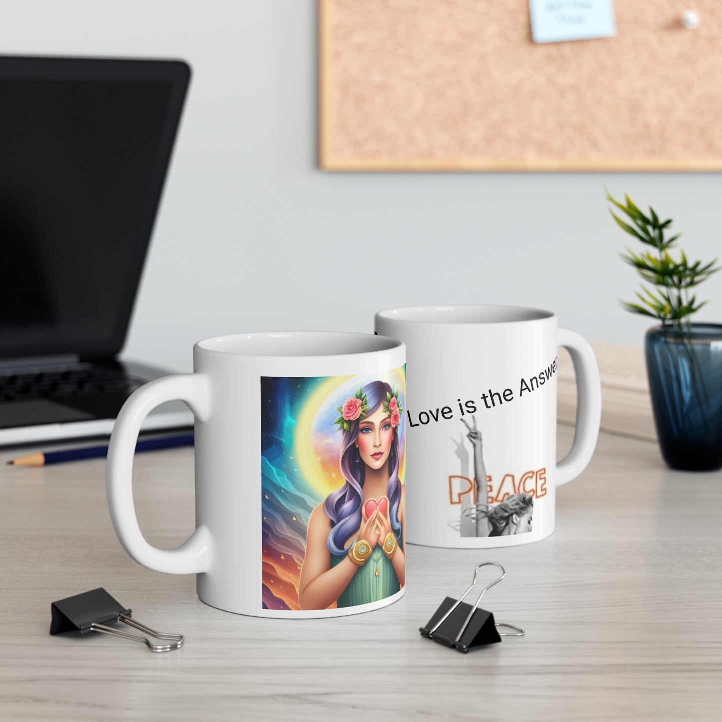 Two Coffee cup on the table