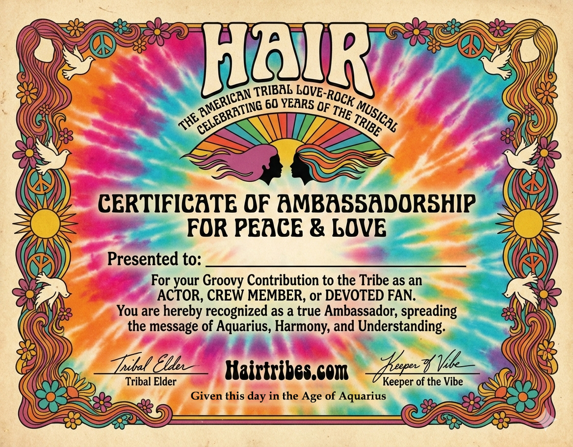 Certificate of Ambassadorship for Peace & Love